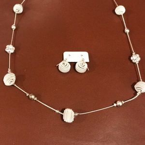 Earrings and necklace set